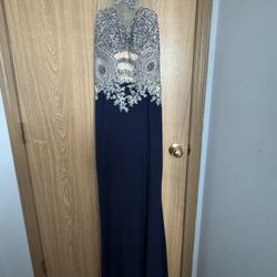Navy Blue Homecoming/Prom Dress