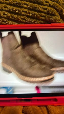 Brown Suede Chelsea Ankle Boots