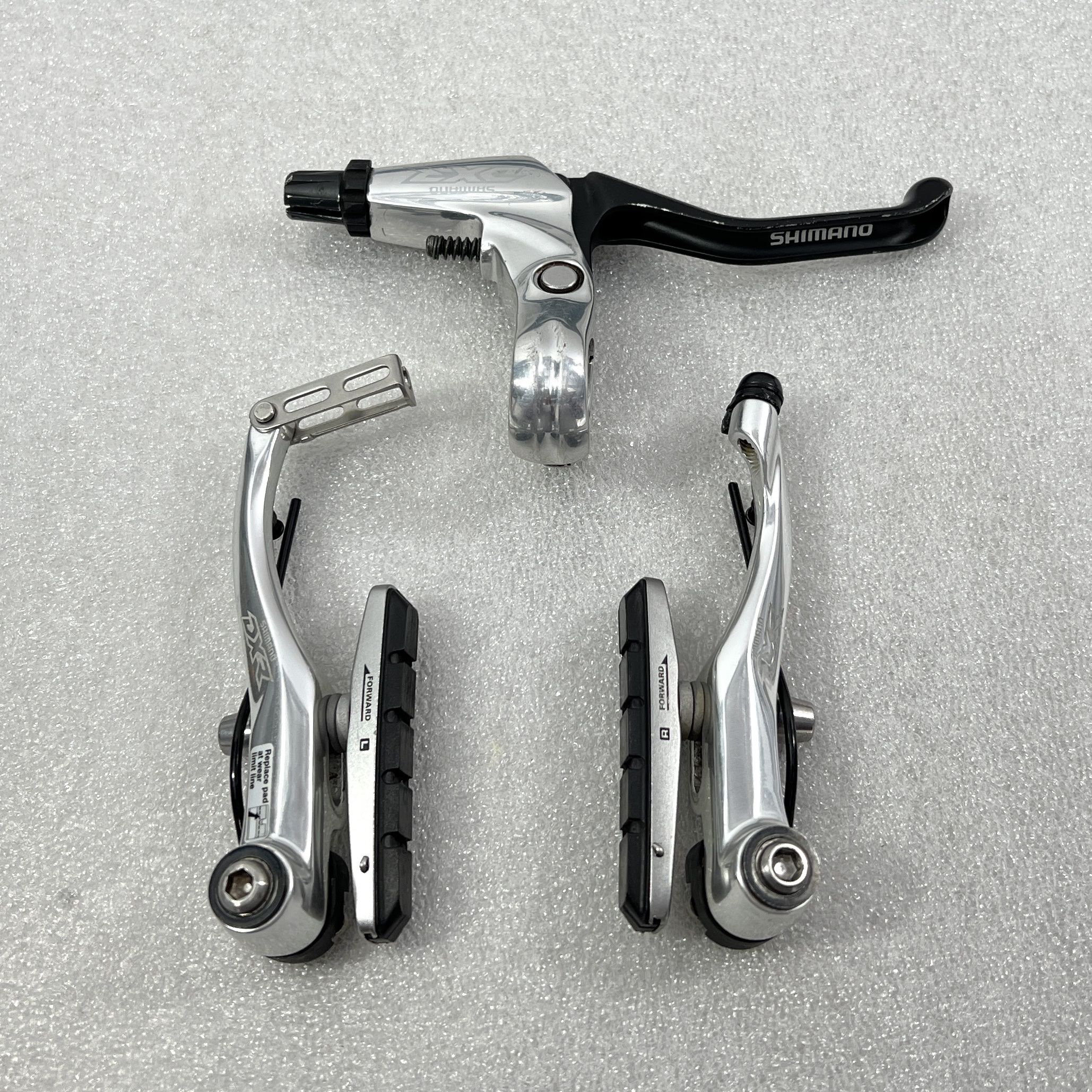 SHIMANO DXR POLISHED PRO BMX V-BRAKES LEVER SET bombshell tektro 