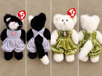 Ty Cat Plush Stuffed Animals Set of 2
