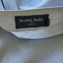 100% Linen Blanc Bleu Summer Dress