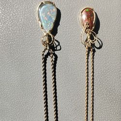 2 Opal Gold Plated Necklace 