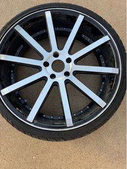 22” rims and tire