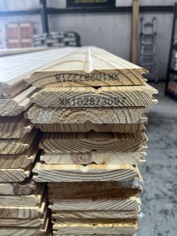 1x8x12 Nickel Gap V Groove Pine Siding 