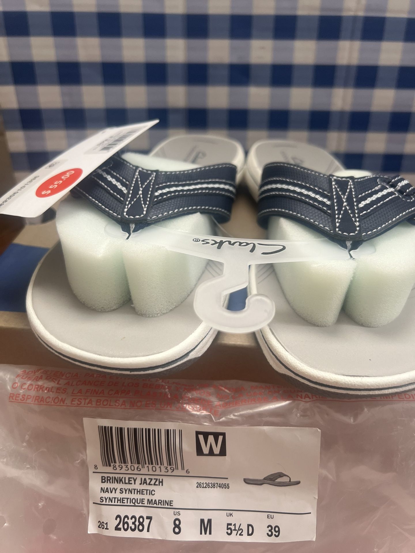 Blue Sandals Brand Clarks 