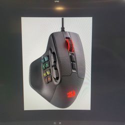 Redragon M811 Aatrox MMO Wired Gaming Mouse, 15 Programmable Buttons 
