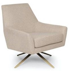 Swivel Chair by Article - 360 swivel beige upholstery - 2 Armchairs