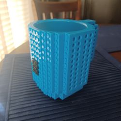 Build-on Brick 12oz Cup Blue