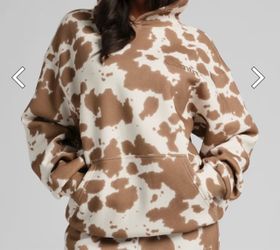 Comfrt cow print hoodie
