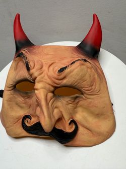 Devil Half Face Costume Mask