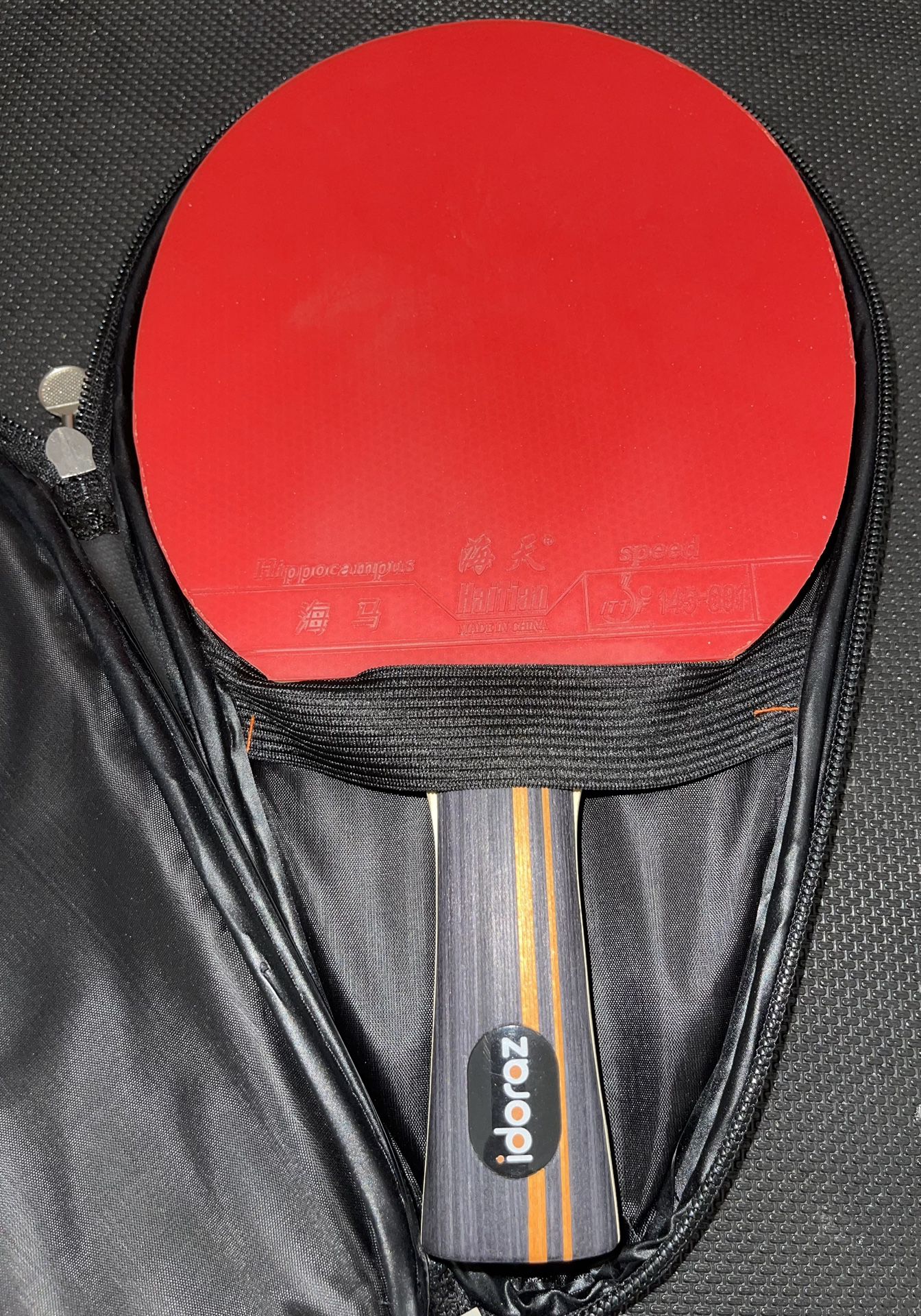 Idoraz Table Tennis Paddle Professional Ping Pong Racket with Carrying Case.