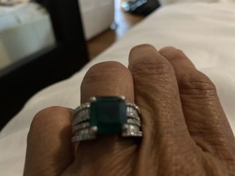 3 1/2 Carat Emeralds With Diamonds
