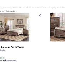 KAUFFMAN Panel Bedroom King Set