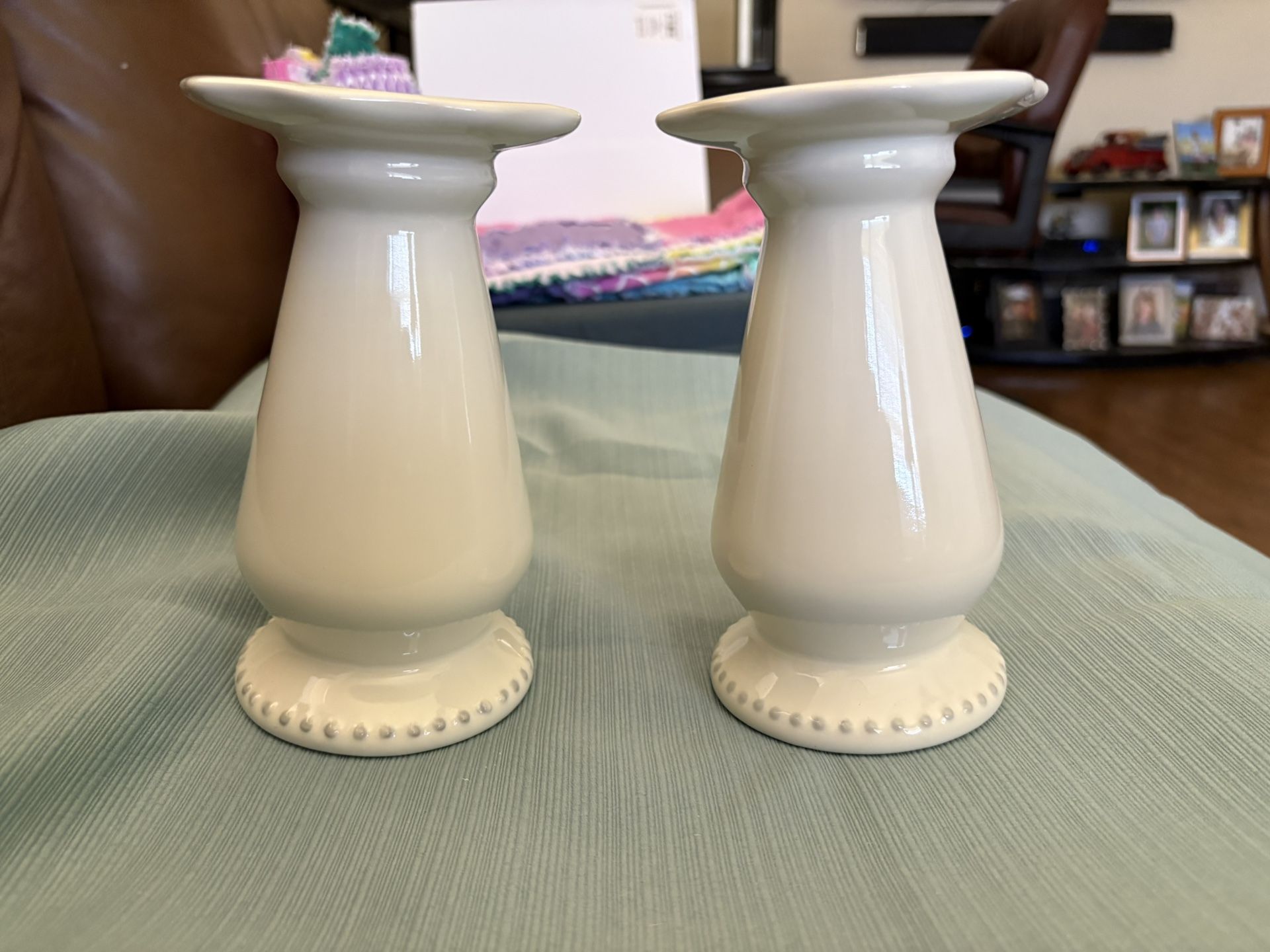 Mary & Martha G&G Candle stick Holders