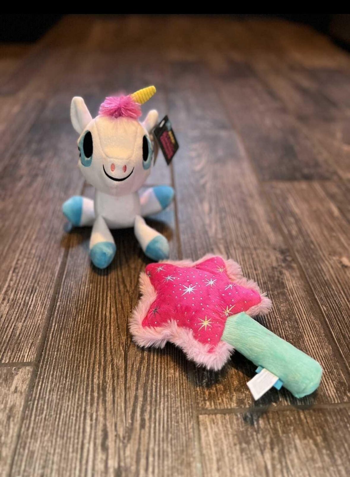 Brand New Large Dog Toys Unicorn & Wand