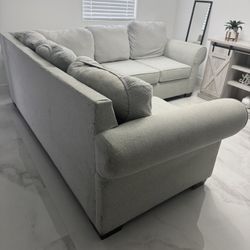 Light Grey L-section Couch 