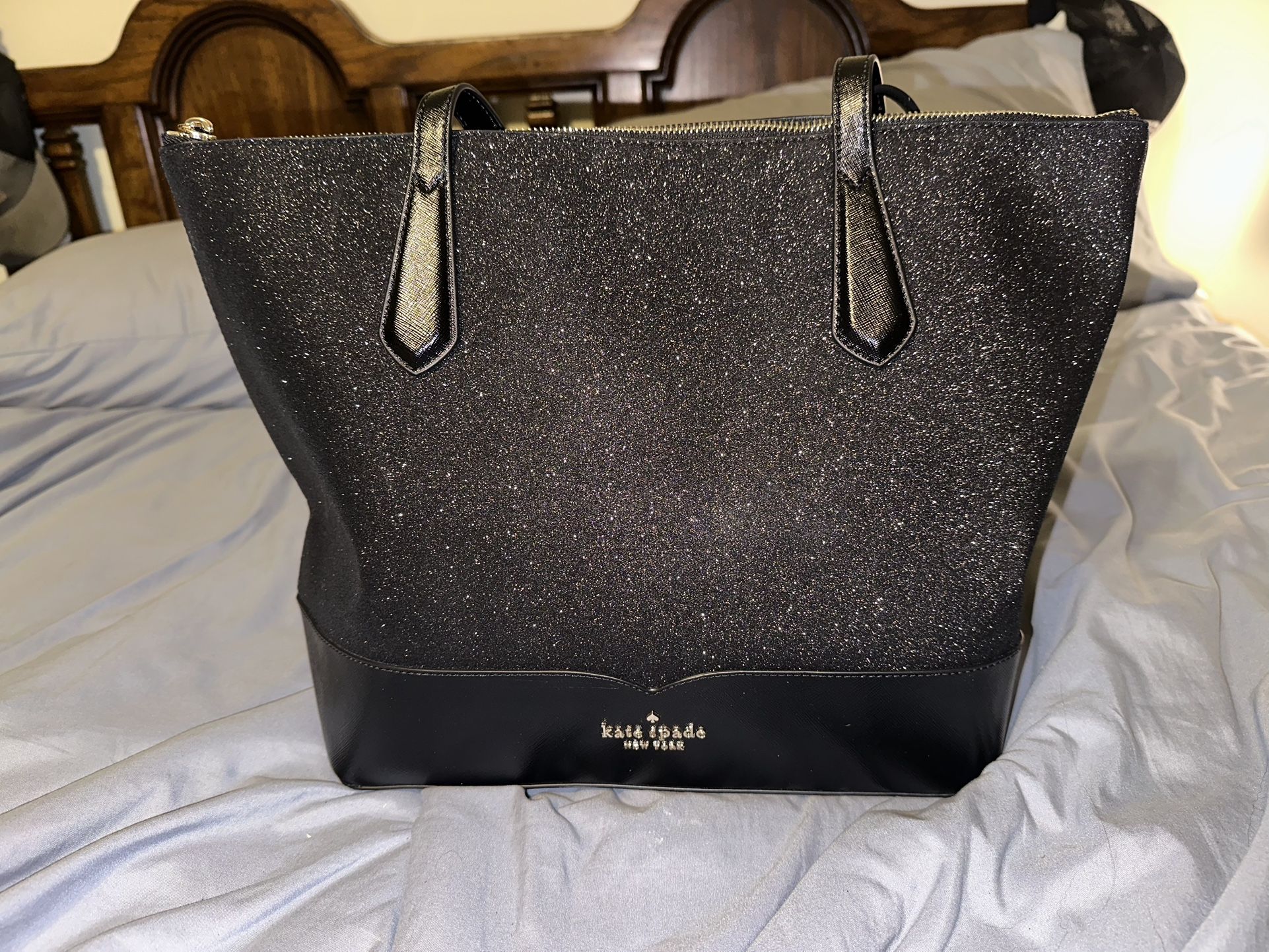 Kate Spade Black Sparkly Handbag β Glamorous & Chic β¨π€