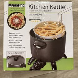 Presto 06006 Kitchen Kettle Multi-Cooker/Steamer, Black