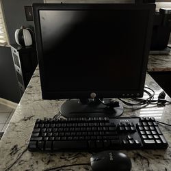 Dell Monitor, Keyboard And Mouse