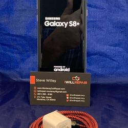 Samsung S8+ Black 64GB Unlocked $275