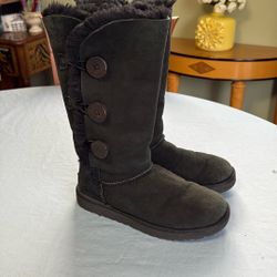 UGGS Bailey Triplet, Deep Black, Size 7, EUC