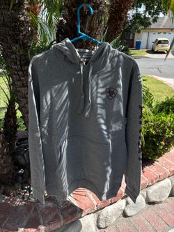 Ariat Gray Pullover Hoodie , size Medium
