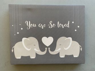 Elephant Wall Decor Canvas
