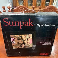 Sunpak 15” digital photo frame