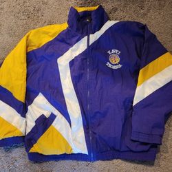 L S U Full Zip Windbreaker