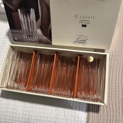 Cristal D'Arques - Durand Classic Highball Glasses - set of 4. New in original box. 
