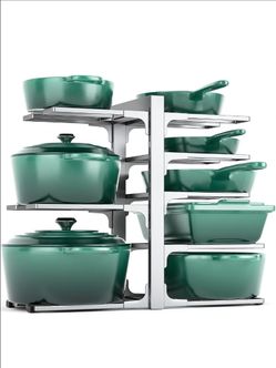 8-Tier Pot and Pan Organizer Rack