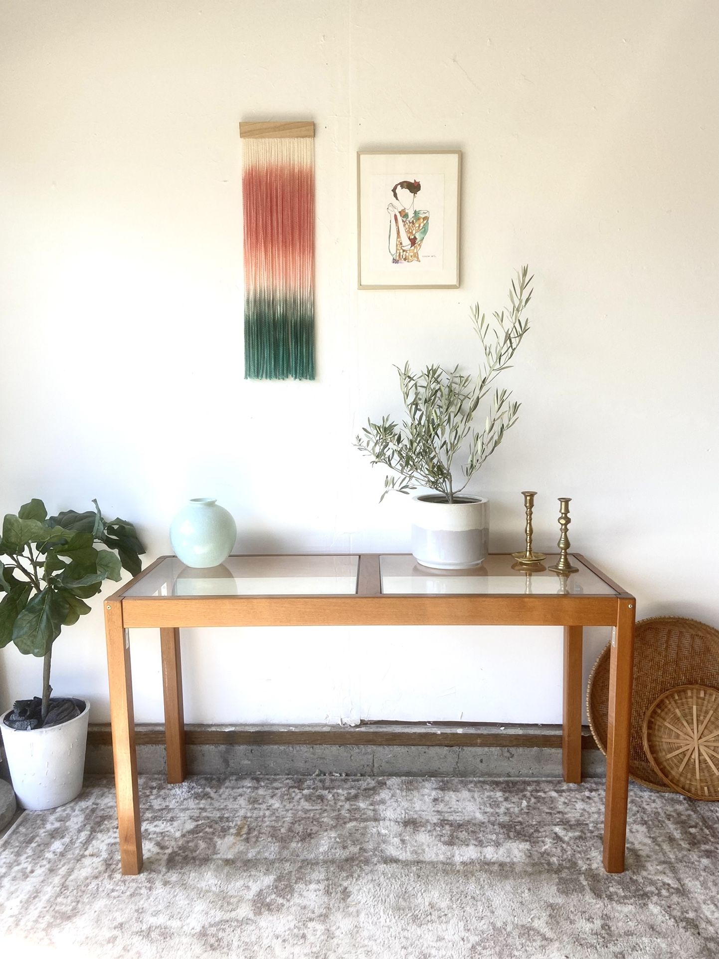 Teak Console Table