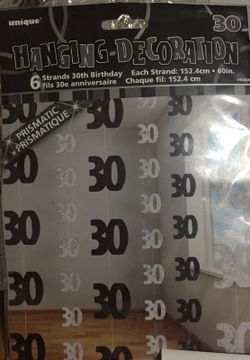 Hanging decoration 30th