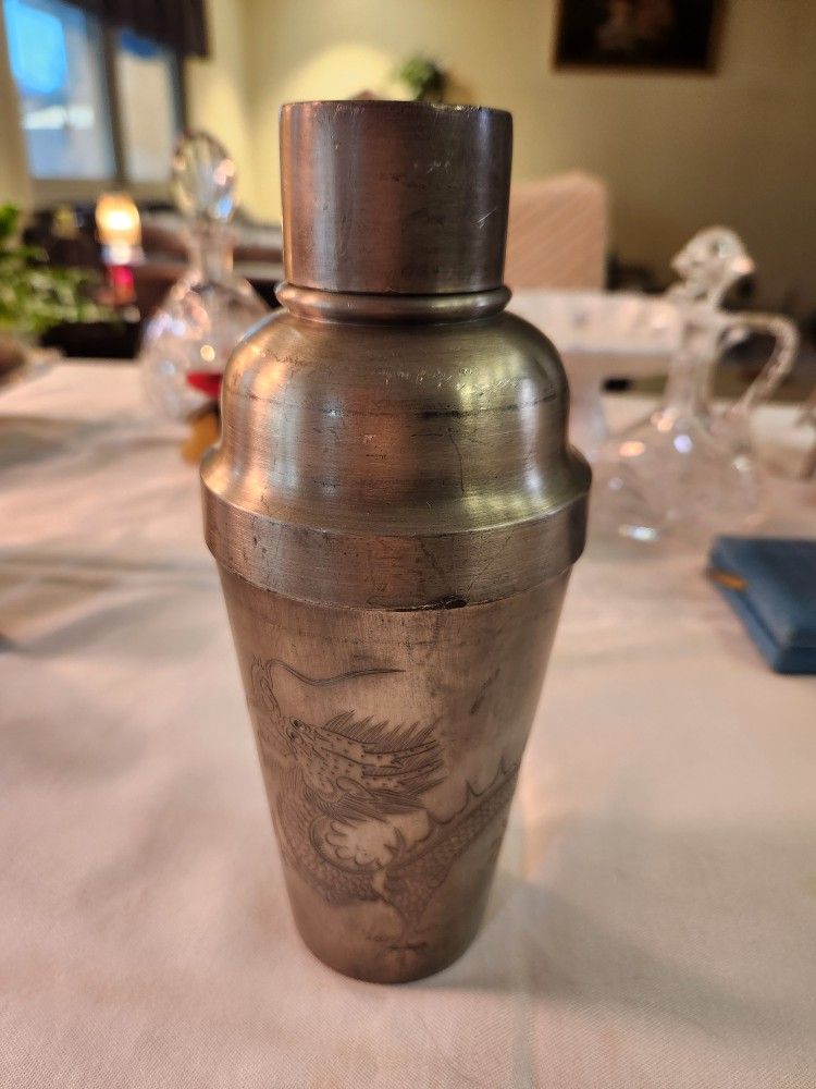 1920's Kut Hing Pewter Shaker