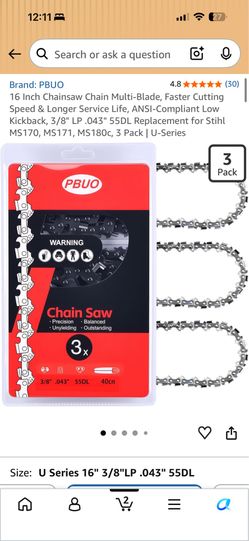 Chainsaw chain