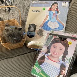 Dorothy Size 3/4 Dress, Hair Bows, And Socks