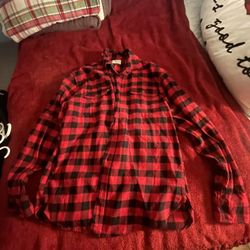 Men’s Plaid Christmas Shirt Size Xl 