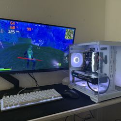 White Gaming Pc Computer Desktop 
