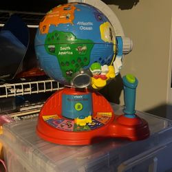 Vintage Vtech Fly And Learn Globe