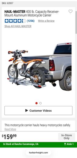 Motorcycle dirt bike carrier