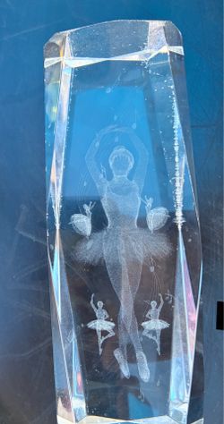 3D Laser etched dancing balarina