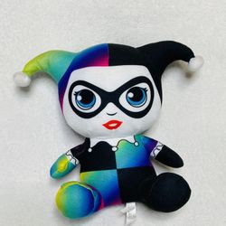 9” DC Comics Harley Quinn Rainbow Gradient Multi Color Plush