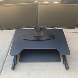 Sit to stand up desk full set Worth Over $700 ready to go!