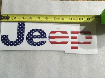 Jeep American vinyl decal