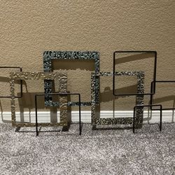 Geometric Metal Wall Art Sculpture