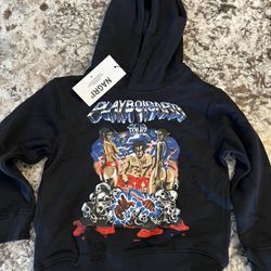 4/5 Boys Toddlers Hoodie NEW NAGRI Playboi Carti Kids Sweatshirt Black Size 110 