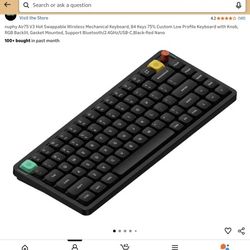 Nuphy Air75 V3 75% Bluetooth Hot Swappable Mechanical Keyboard
