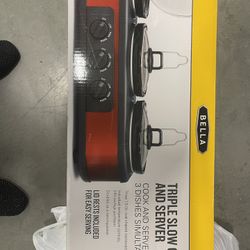 TRIPLE SLOW COOKER AND SERVER