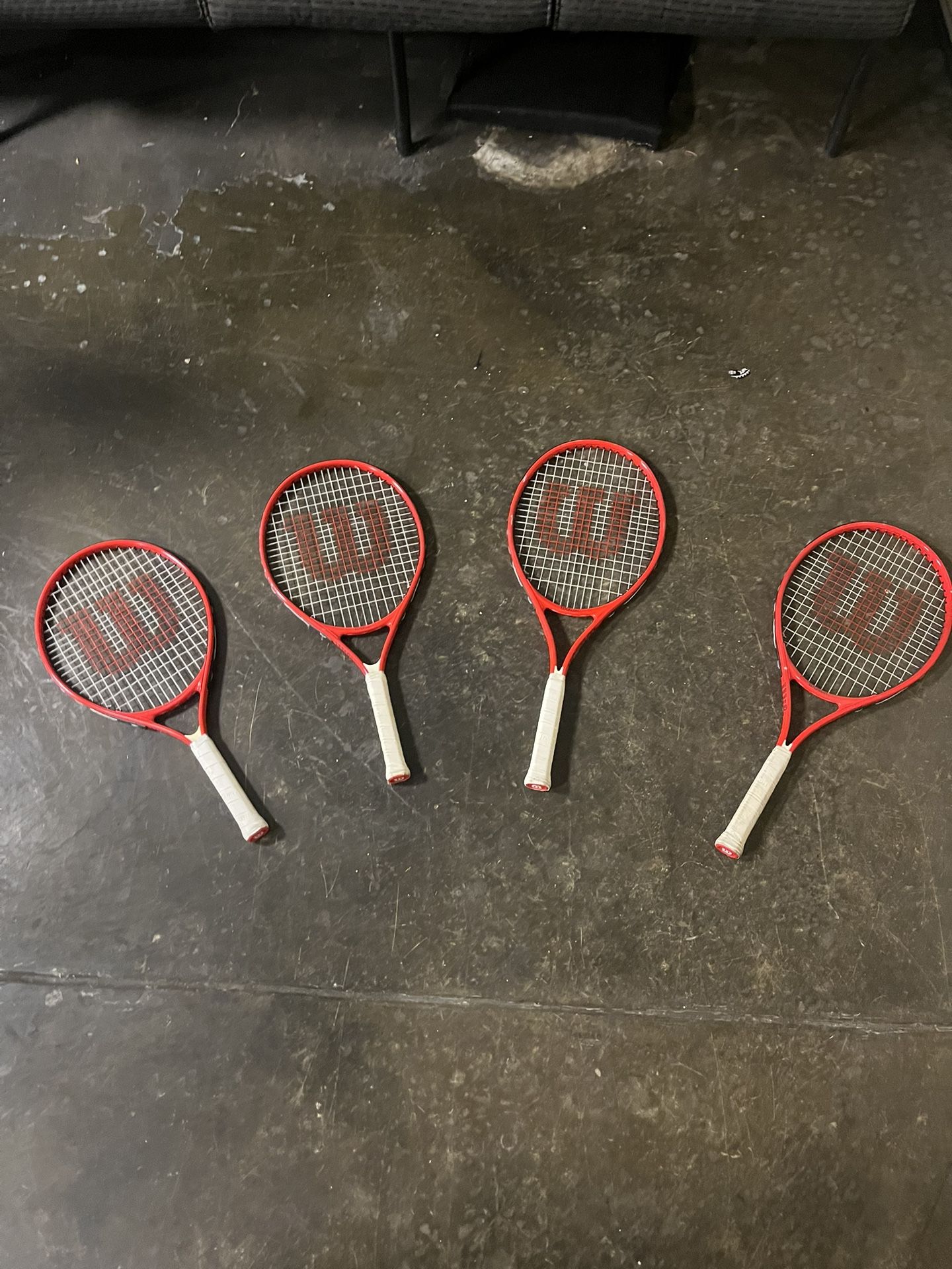 4 Wilson Tennis Rackets