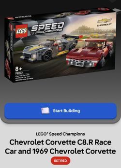 Chevy Corvette C8.R Race Car Lego